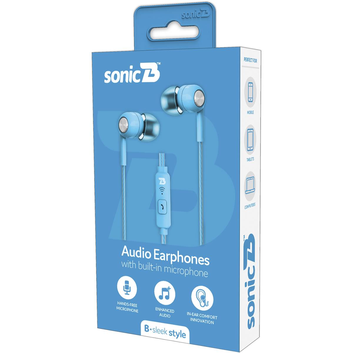 Sonic B Sleek Wired Earphones Each | Woolworths