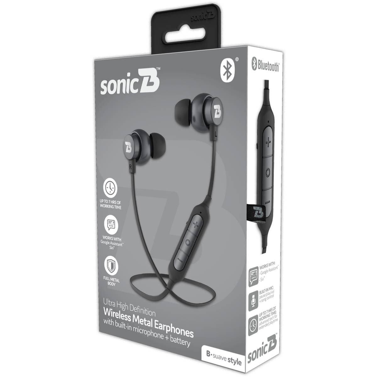 Sonic B Suave Wireless Bluetooth Earphones Each Woolworths
