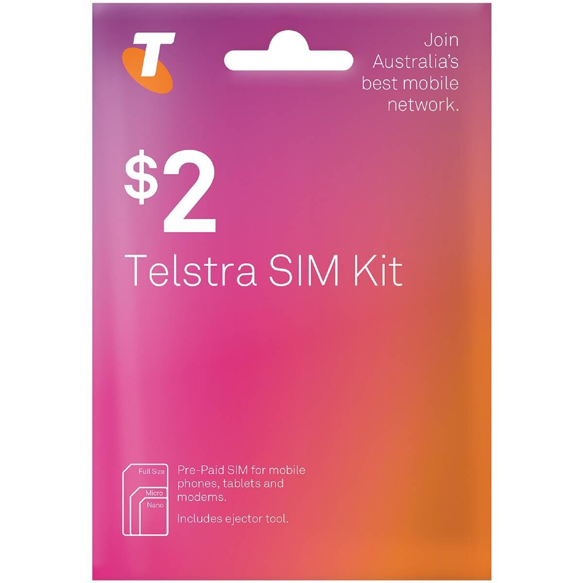 Telstra Mobile Sim Kit Each Woolworths