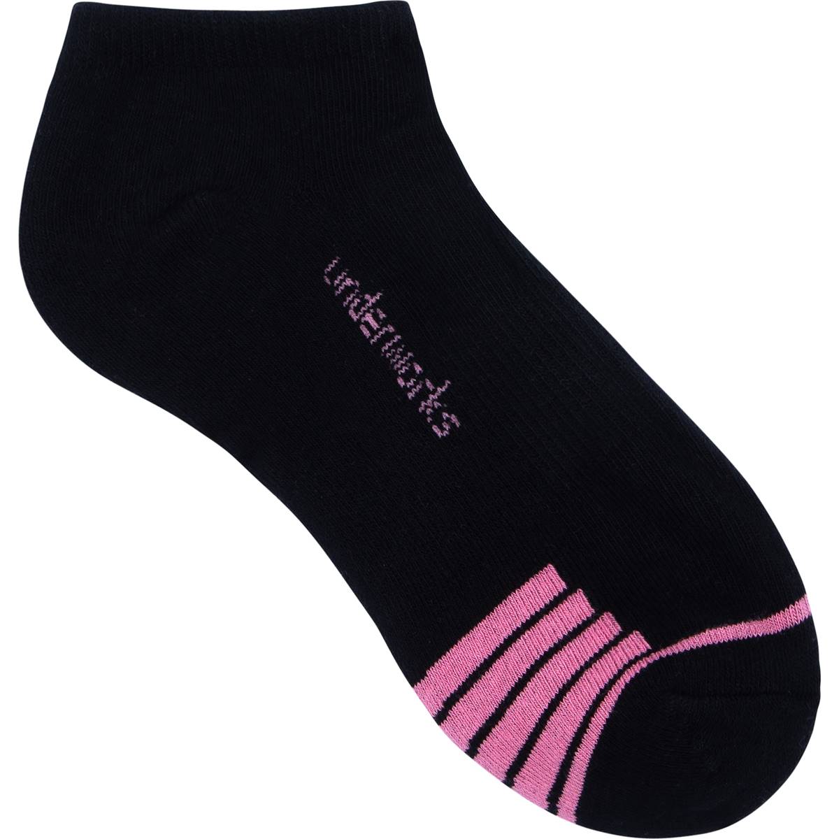 Underworks Ladies Sport Socks Low Cut Black Size 5 8 5 Pack Woolworths