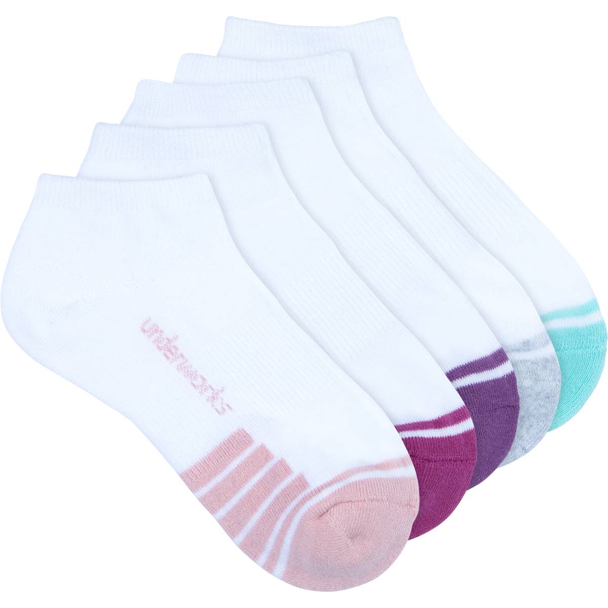 Underworks Ladies Sport Socks Low Cut White Size 5 8 5 Pack Woolworths