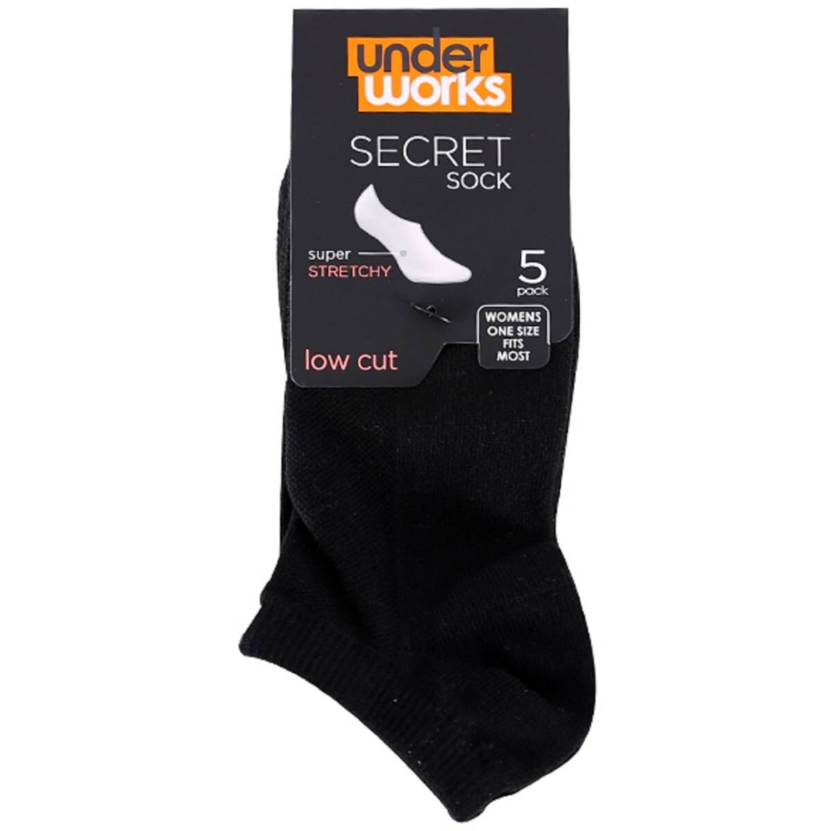 Underworks Ladies Secret Sock Black