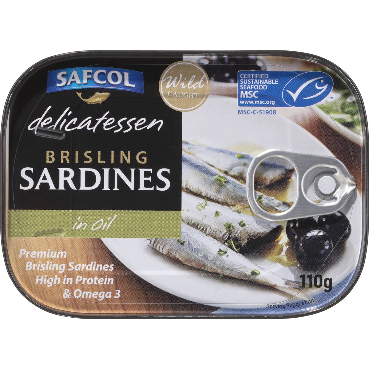 Safcol Sardines In Oil 110g | Woolworths