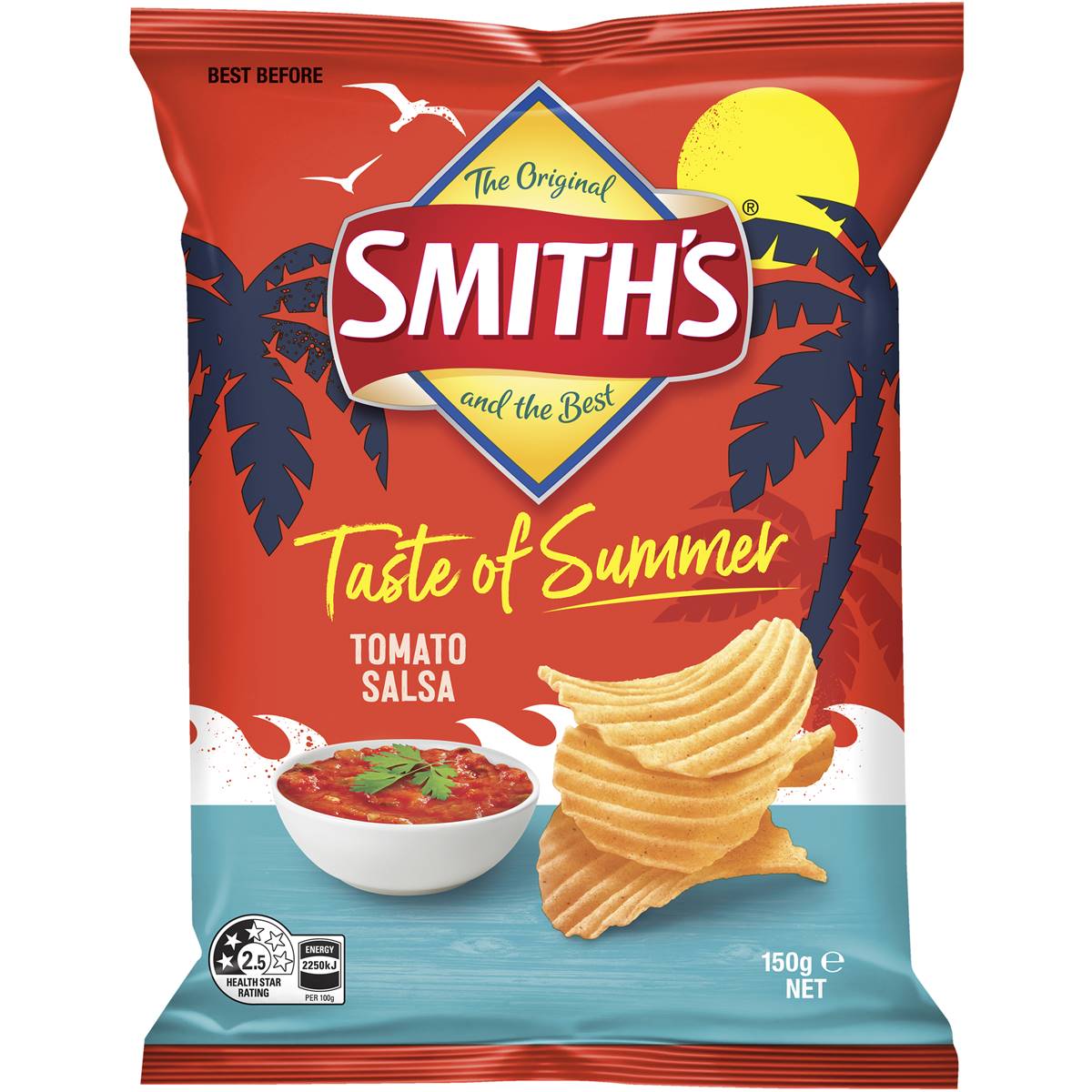 Smith's Crinkle Cut Tomato Salsa 150g Woolworths