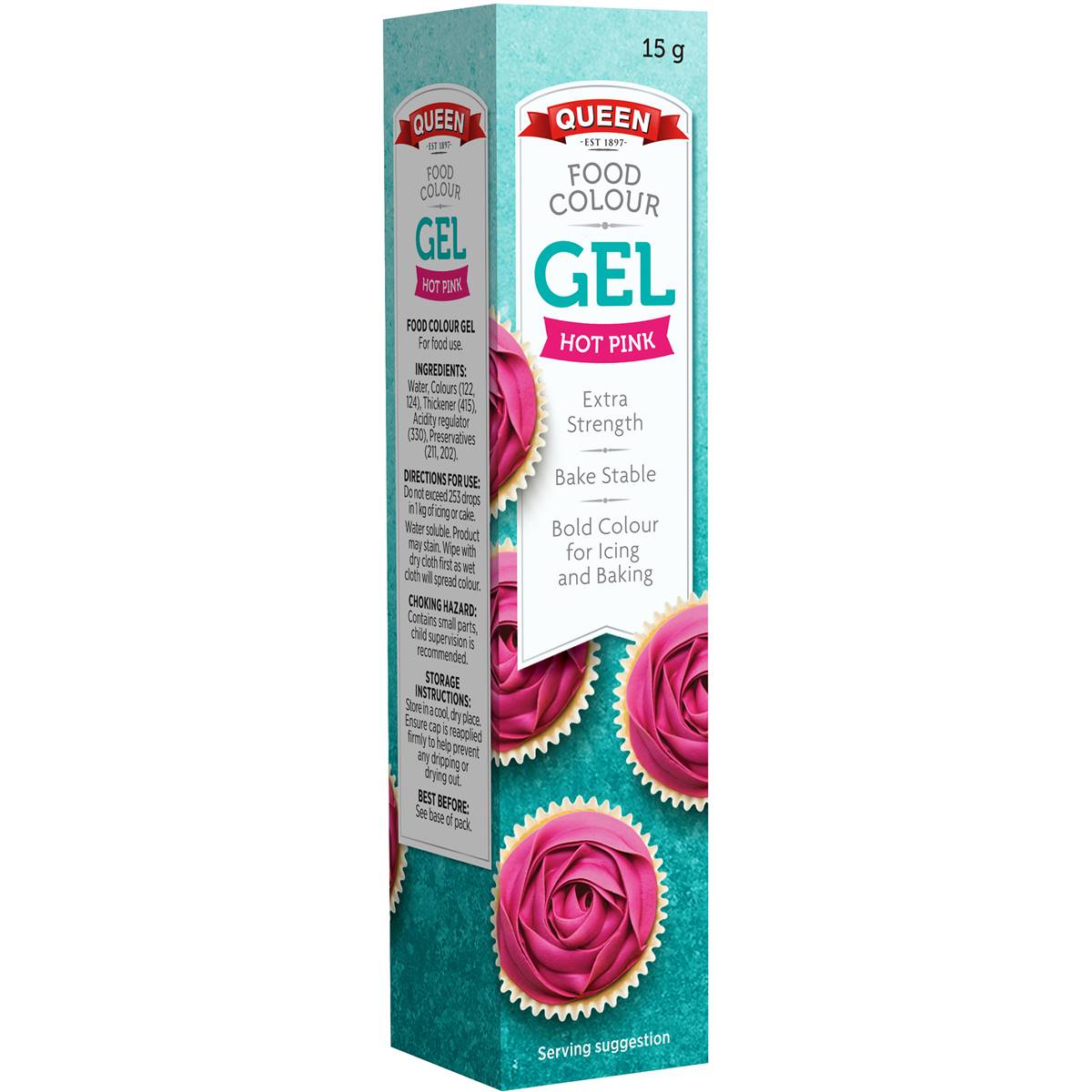 Queen Pink Food Colour Gel 15g | Woolworths