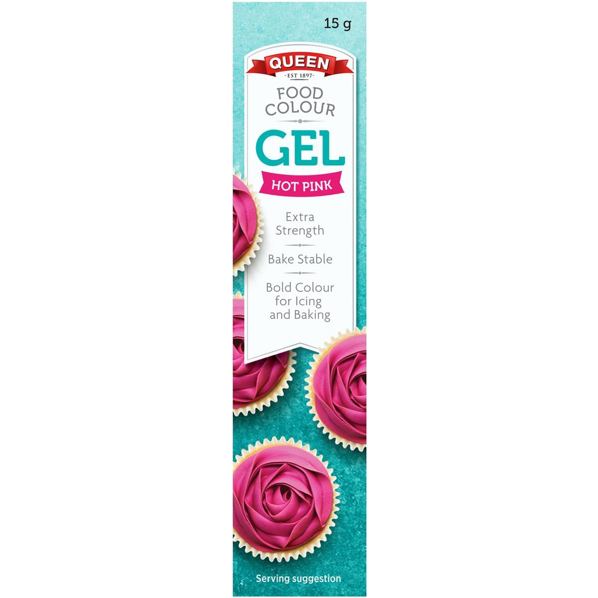 Queen Pink Food Colour Gel 15g | Woolworths