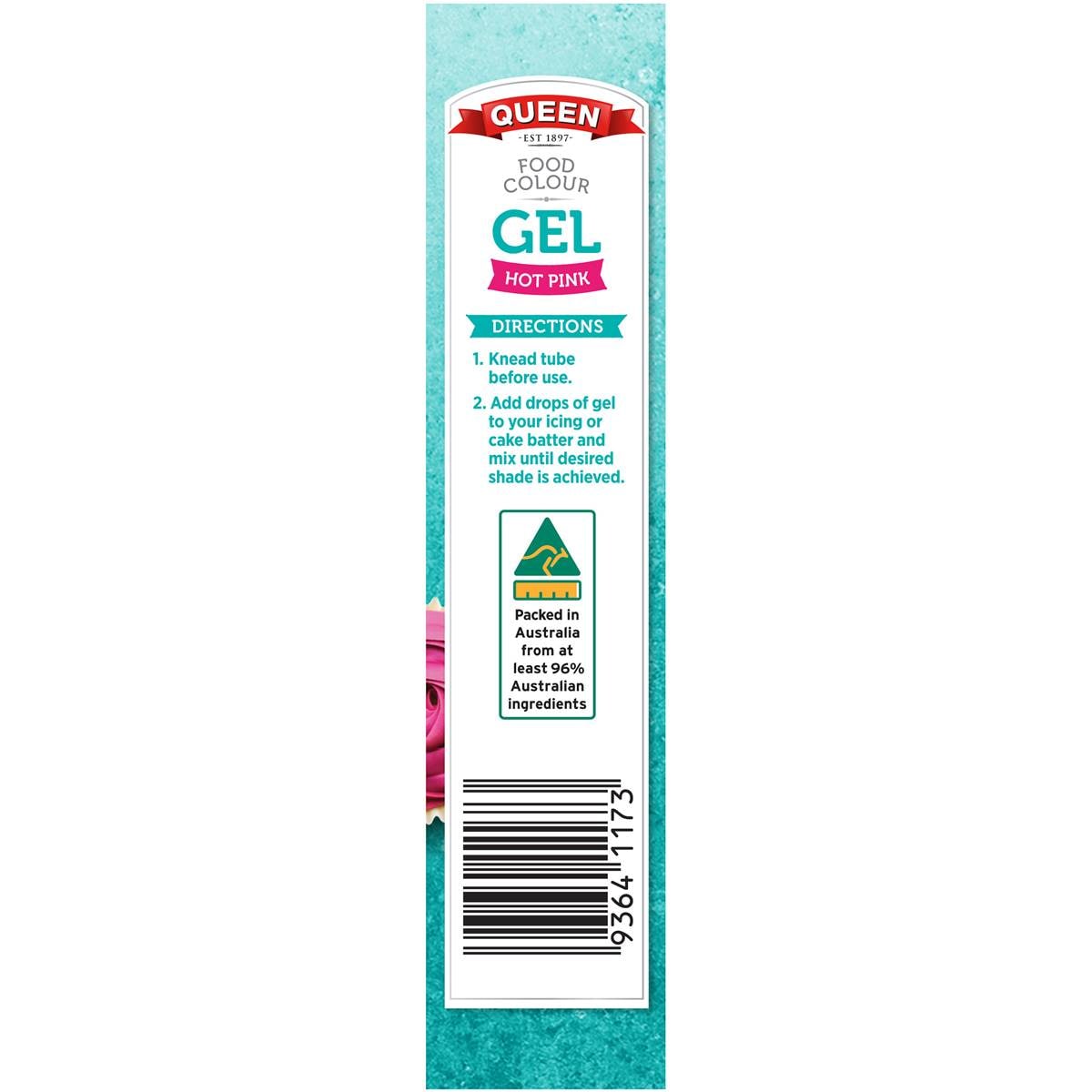 Queen Pink Food Colour Gel 15g Woolworths