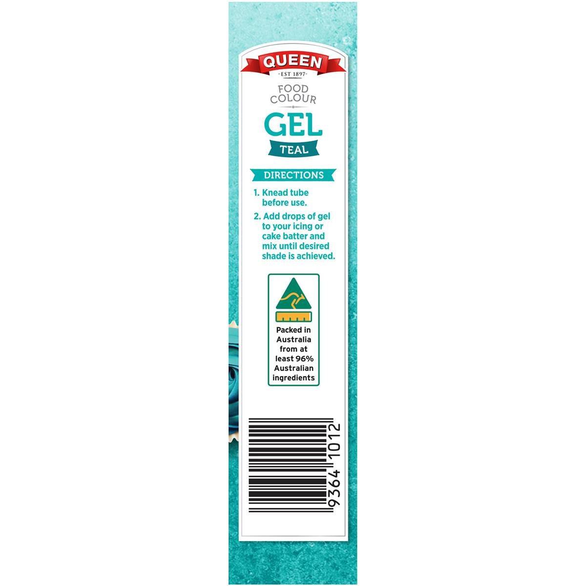 Queen Teal Food Colour Gel 15g Woolworths