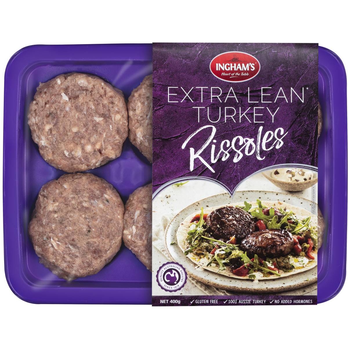 Ingham's Turkey Rissoles 400g Woolworths