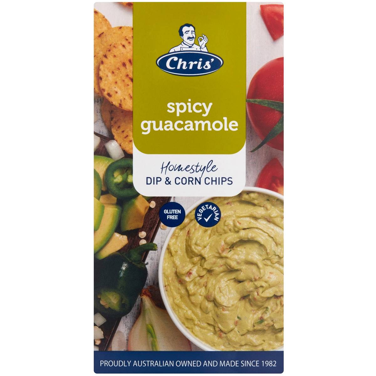 Chris' Guacamole Dip & Corn Chips 60g Woolworths
