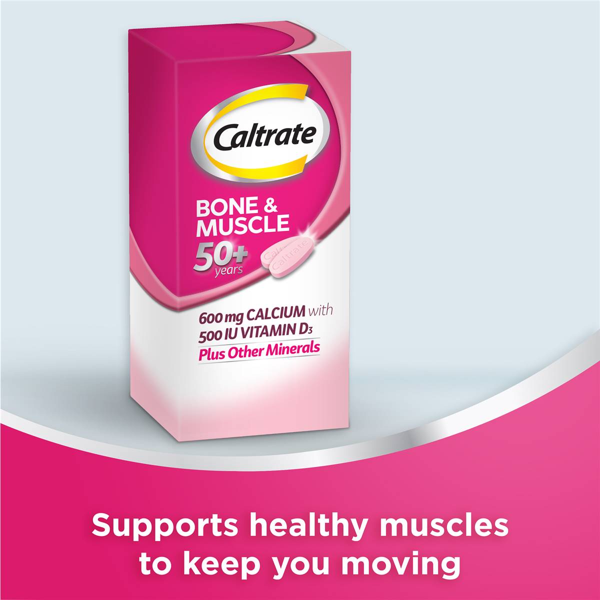 Caltrate Bone And Muscle 50 Plus With Calcium And Vitamin D3 100 Pack