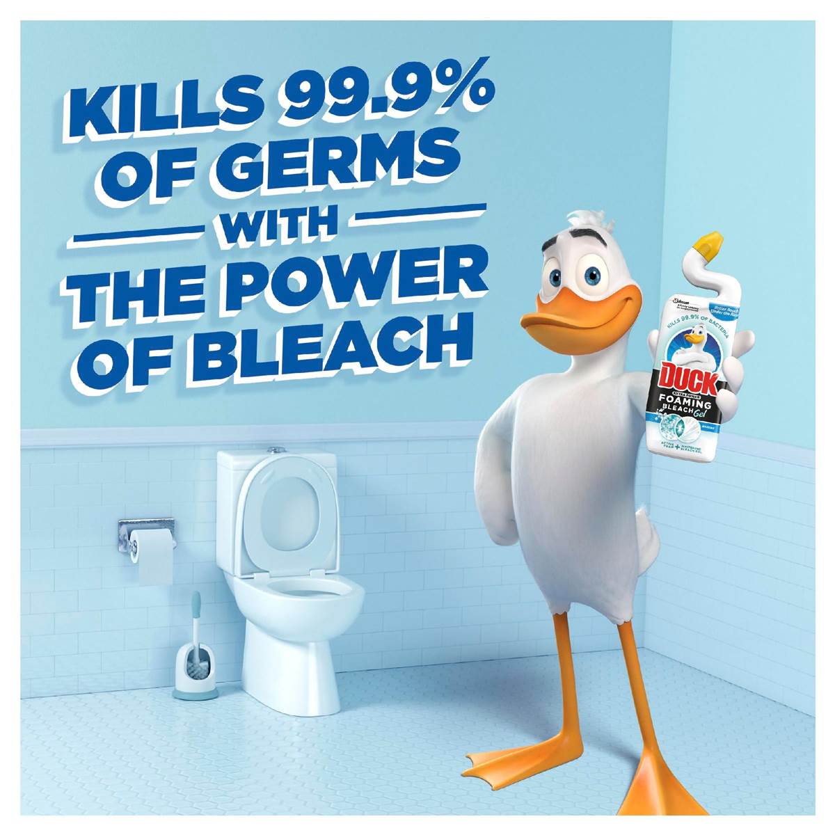 Duck Foaming Bleach Gel Toilet Cleaner Marine 750ml Woolworths