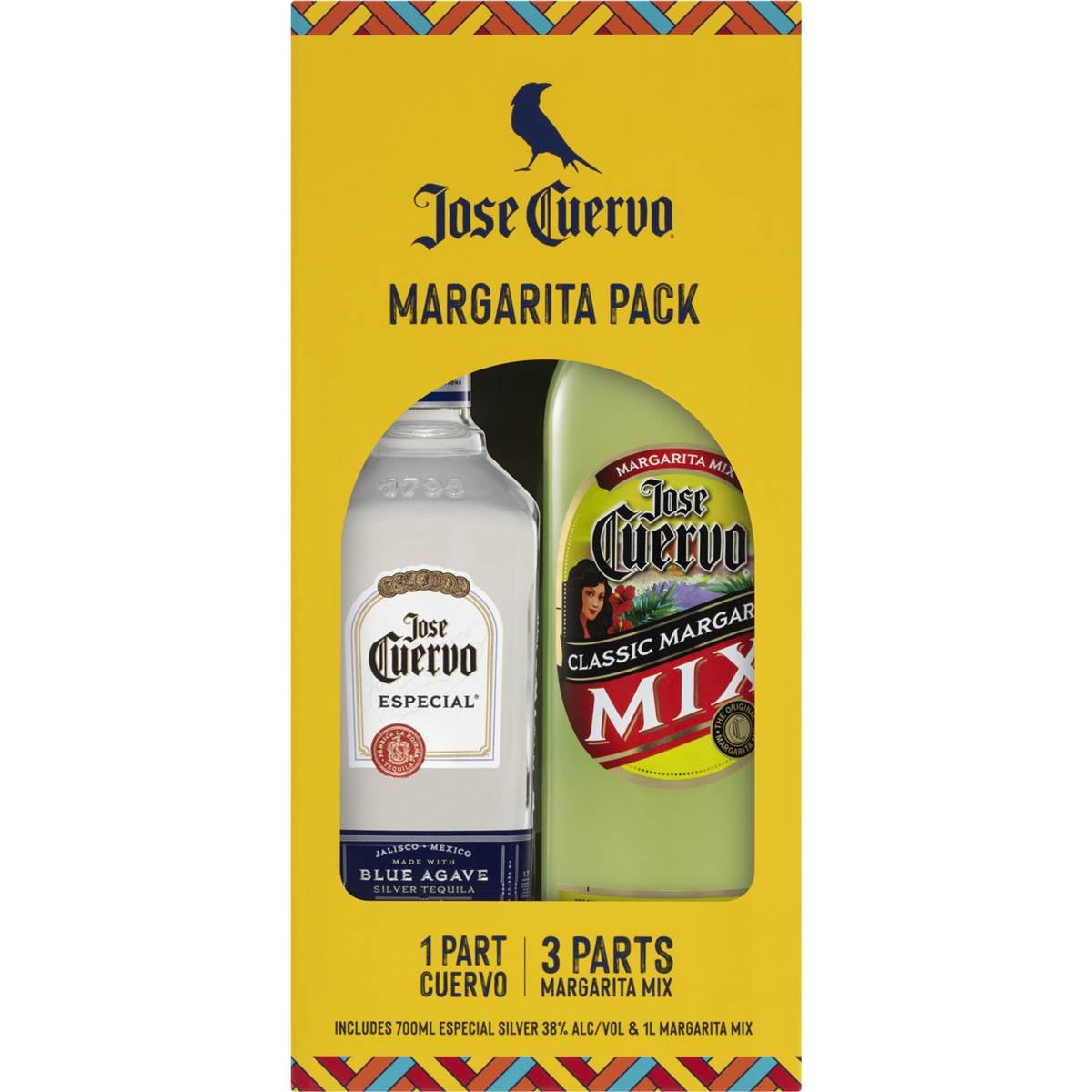 Jose Cuervo Margarita Pack With Tequila & Margarita M Ix Each Woolworths