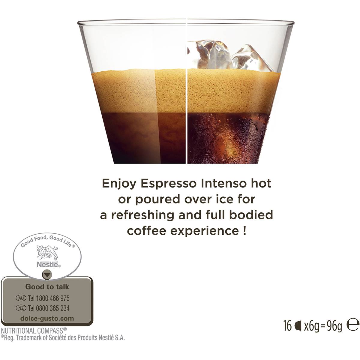 Nescafe Dolce Gusto Espresso Intenso Coffee Pods 16 Pack Woolworths