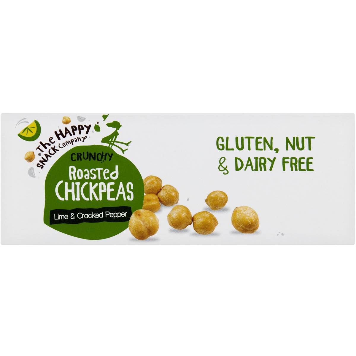 The Happy Snack Company Roasted Chickpeas Lime And Cracked Pepper 6 ...