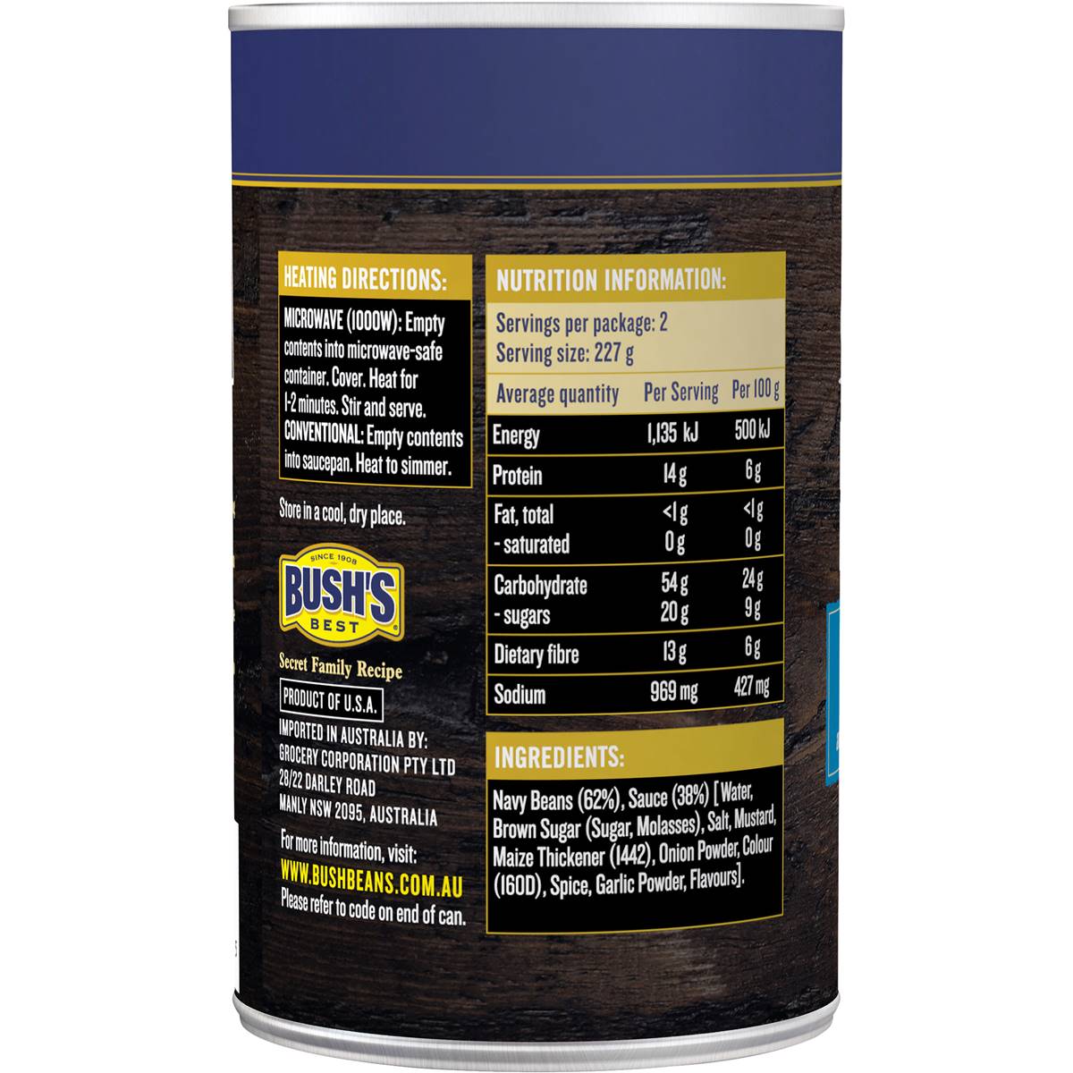 Bush's Best Baked Beans Slow Cooked 454g Woolworths