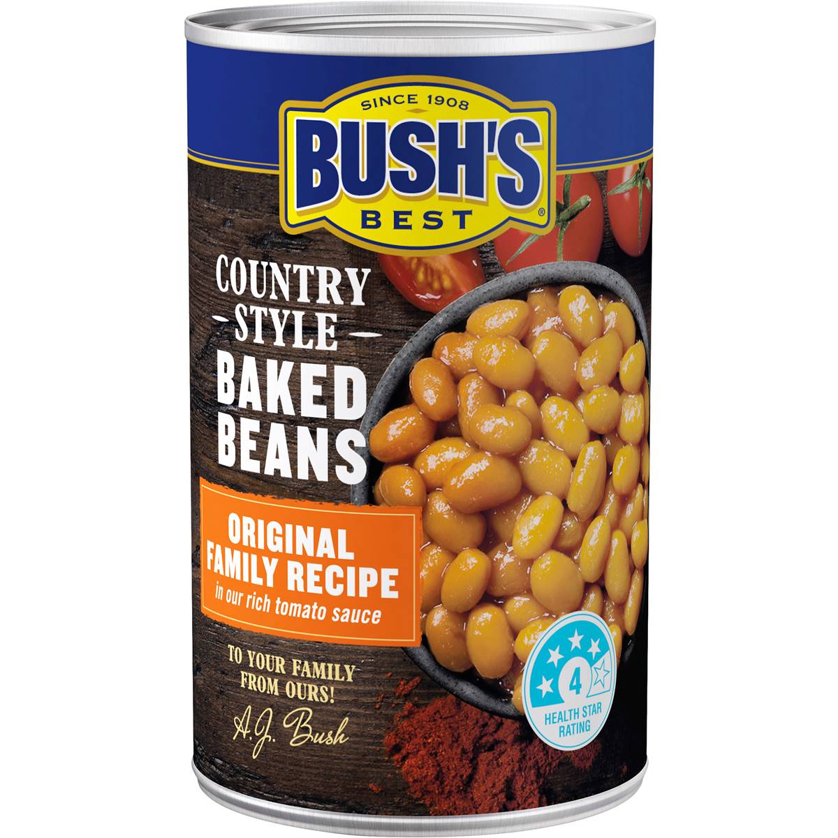 Bush's Best Baked Beans Family Recipe 454g Woolworths