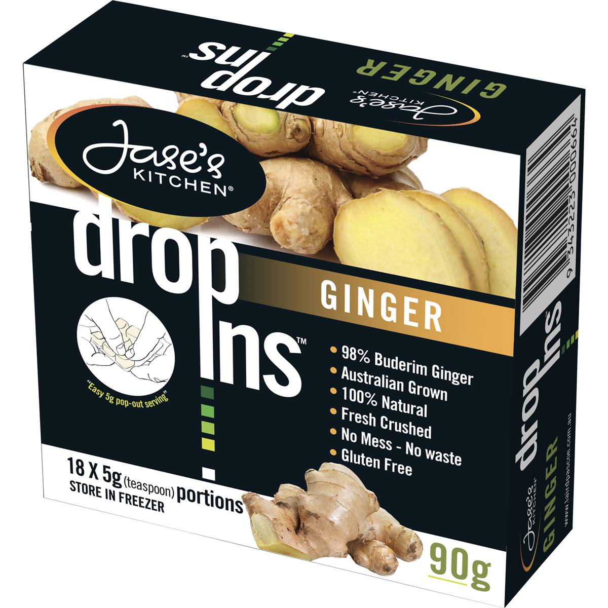 Jase's Kitchen Drop Ins Ginger 90g Woolworths