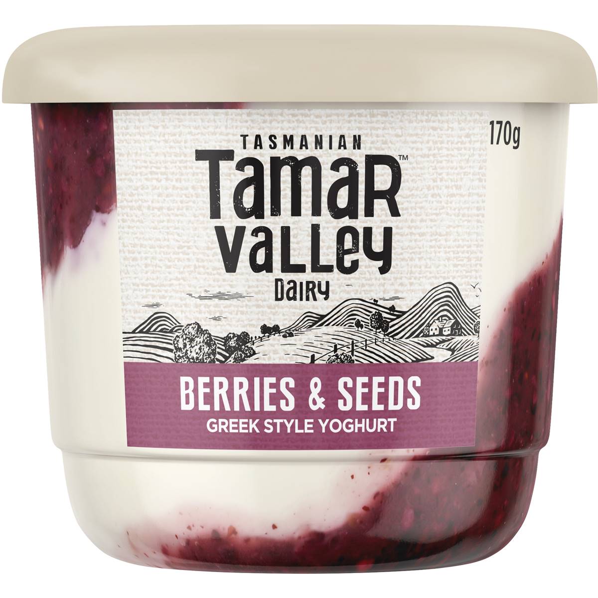 Tamar Valley Berries & Seeds Greek Style Yoghurt 170g | Woolworths