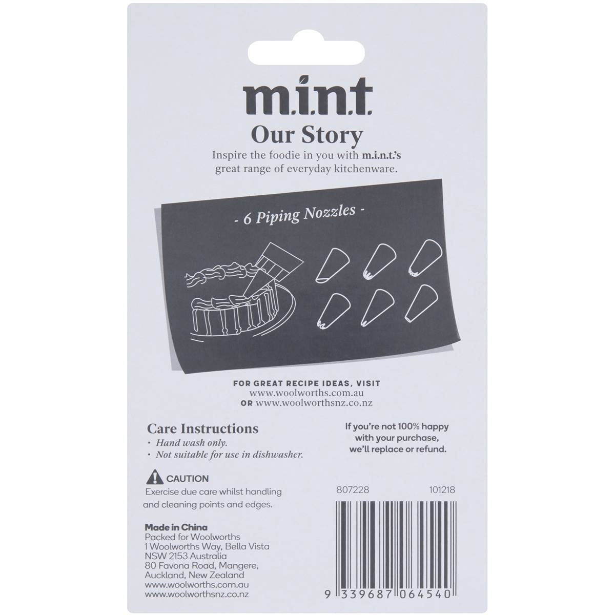 Mint Cake Icing Set Each Woolworths
