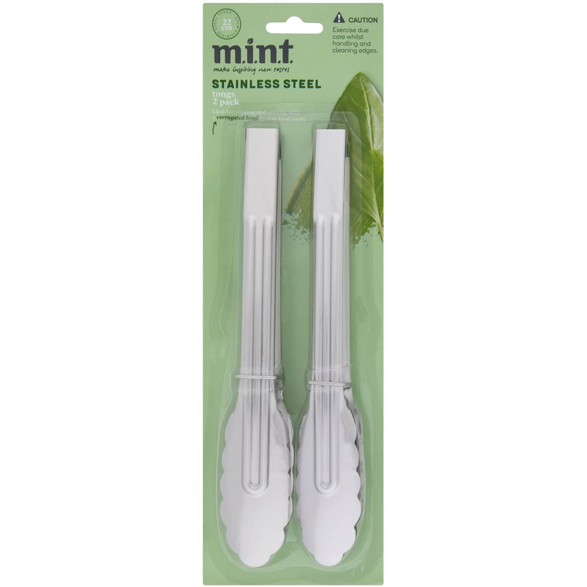 Mint Tongs 22cm 2 Pack Woolworths