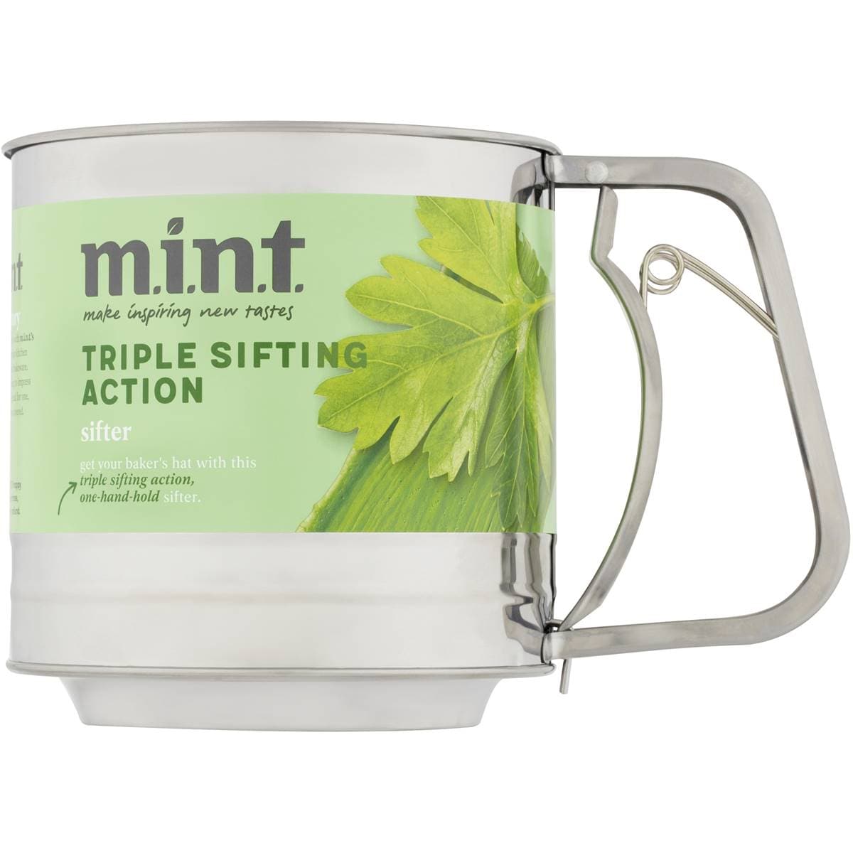 Mint Stainless Steel Triple Sifting Action Sifter Each Woolworths