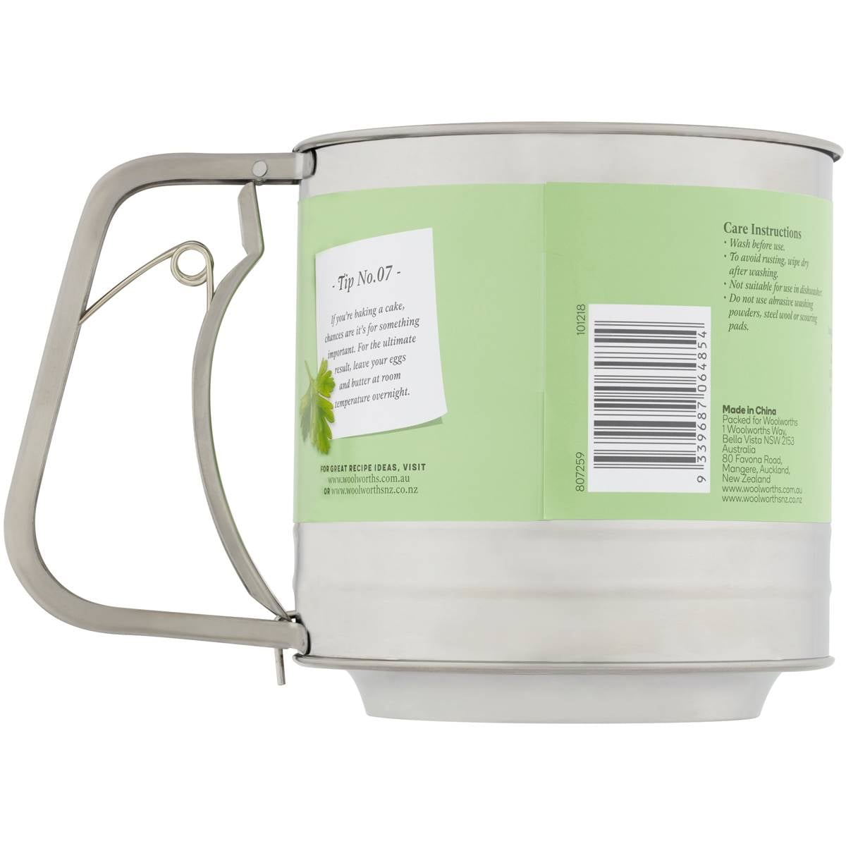 Mint Stainless Steel Triple Sifting Action Sifter Each Woolworths