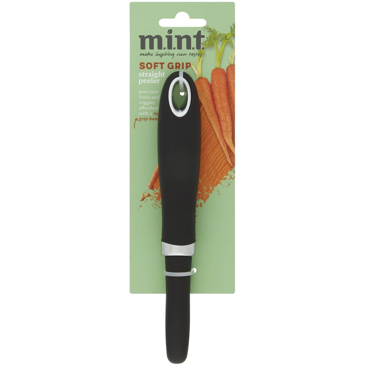 Mint Soft Grip Straight Peeler Each Woolworths