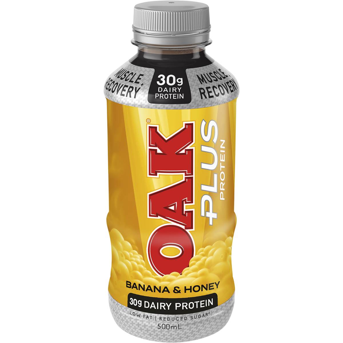 Oak Plus Banana & Honey 500ml Woolworths