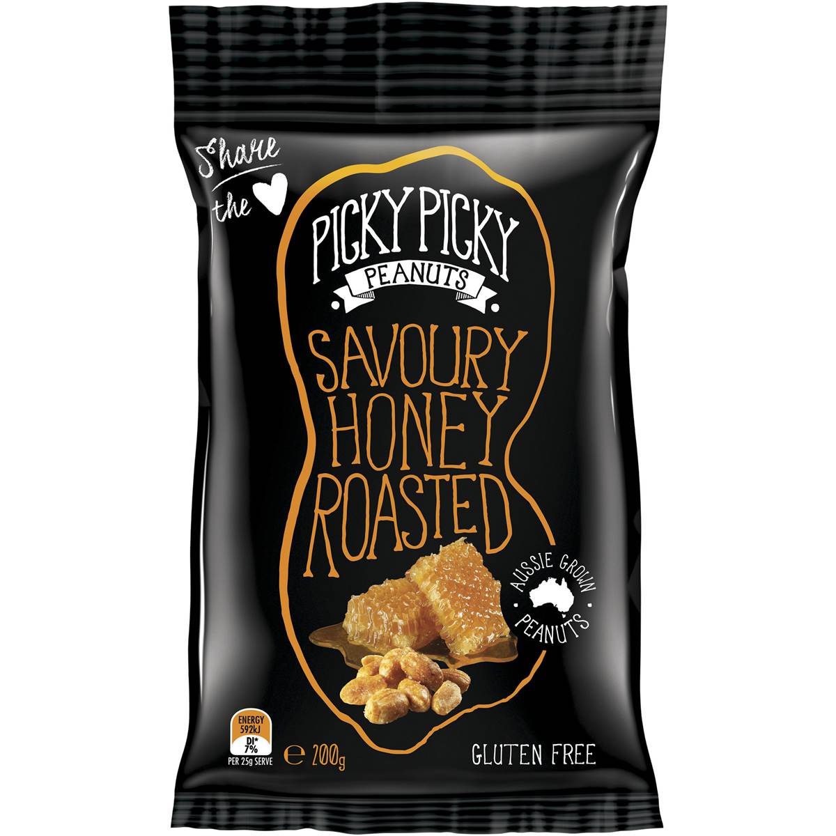 Picky Picky Peanuts Savoury Honey Roasted 200g Woolworths