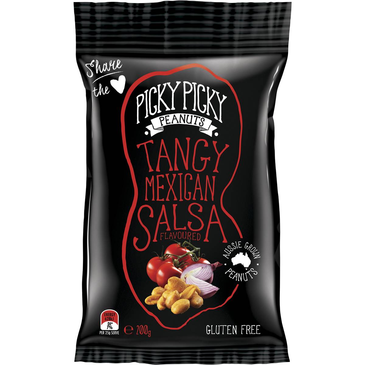 Picky Picky Peanuts Tangy Mexican Salsa 200g Woolworths
