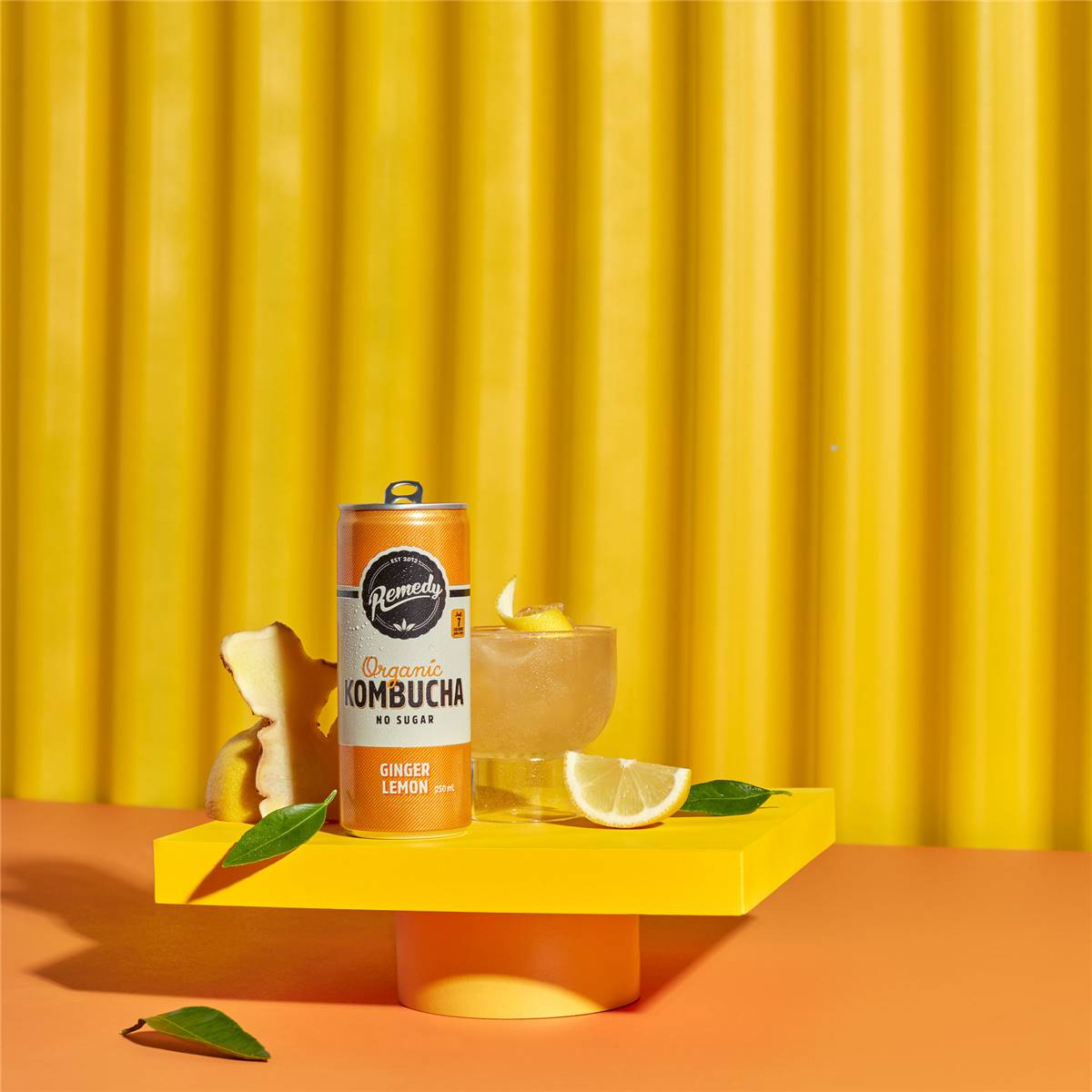 Remedy Lemon Ginger Kombucha 4 Pack Woolworths