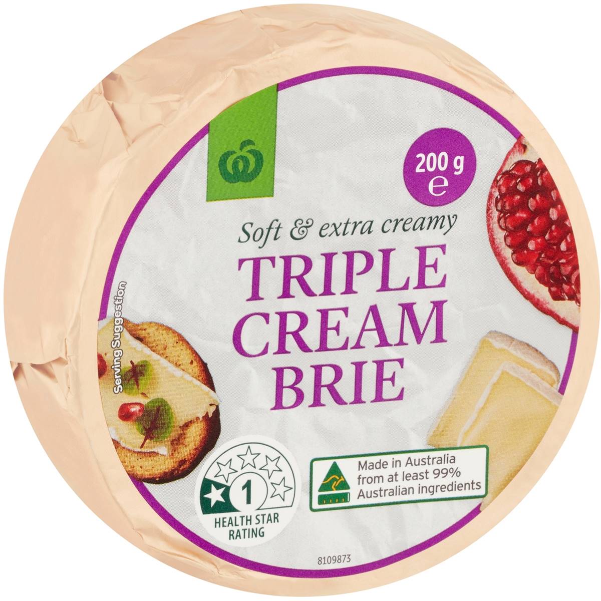 Woolworths Triple Cream Brie 200g Woolworths