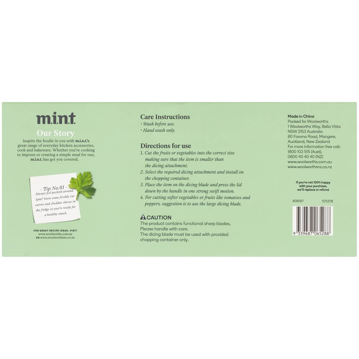 Mint 3in1 Mandoline Dicer Each Woolworths