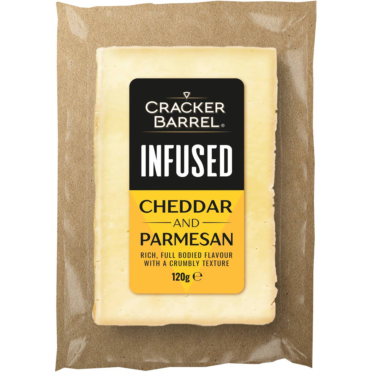 Cracker Barrel Infused Cheddar Parmesan 120g Woolworths