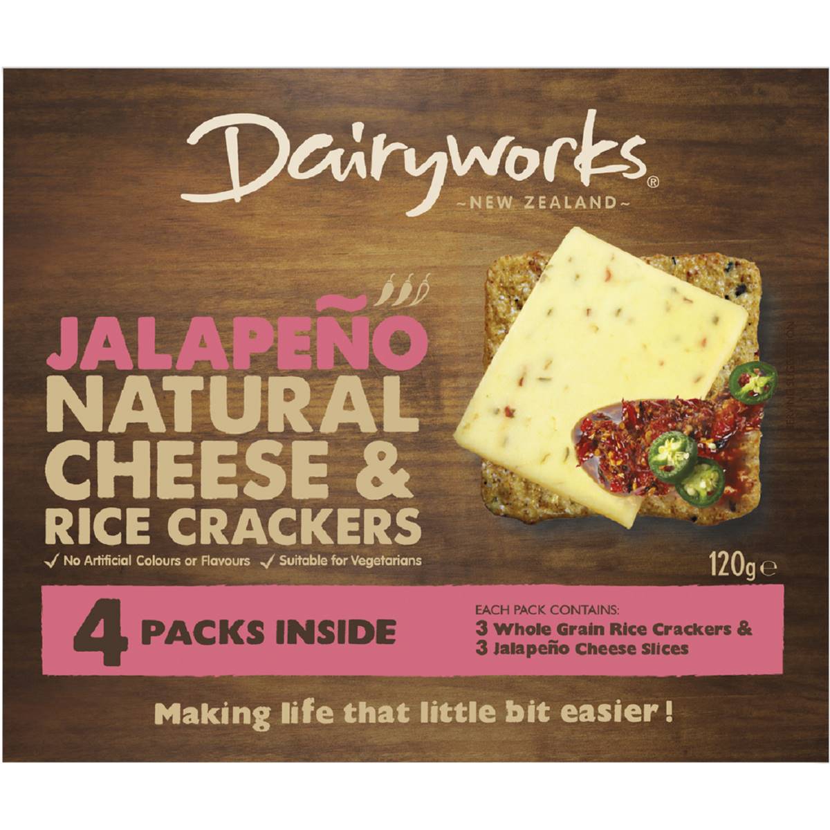 Dairyworks Jalapeno Cheese & Crackers 120g Woolworths