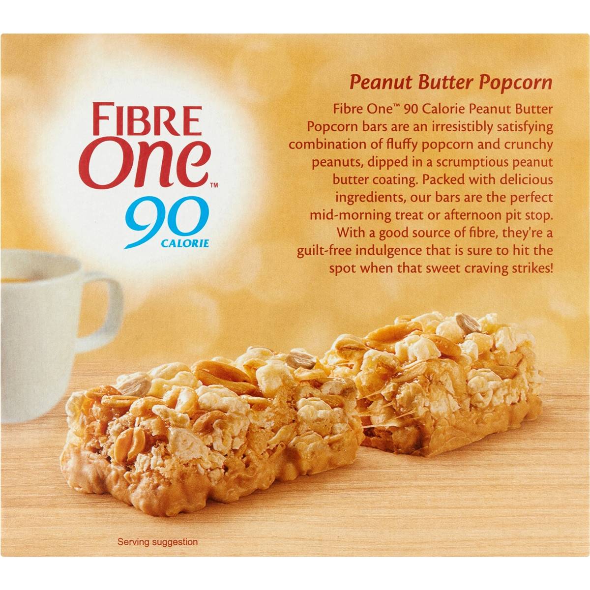Fibre One Popcorn Bar Peanut 105g Woolworths