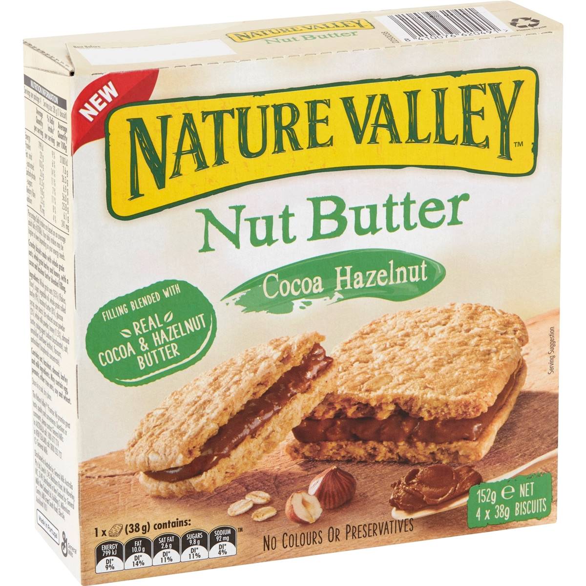 Nature Valley Nut Butter Cocoa Hazelnut Sandwich Biscuits 4 Pack