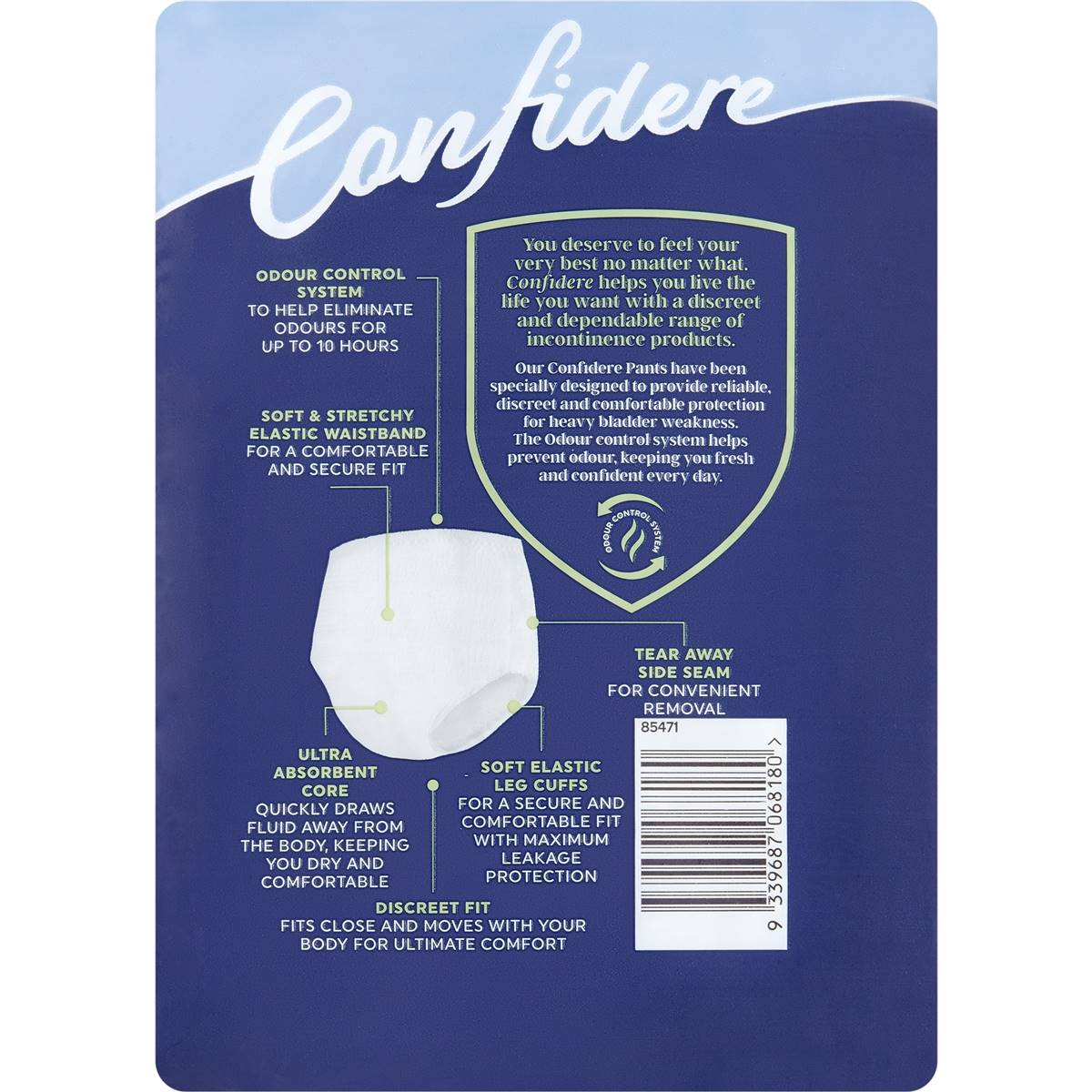 Confidere Incontinence Pants Mens Large 8 Pack Woolworths