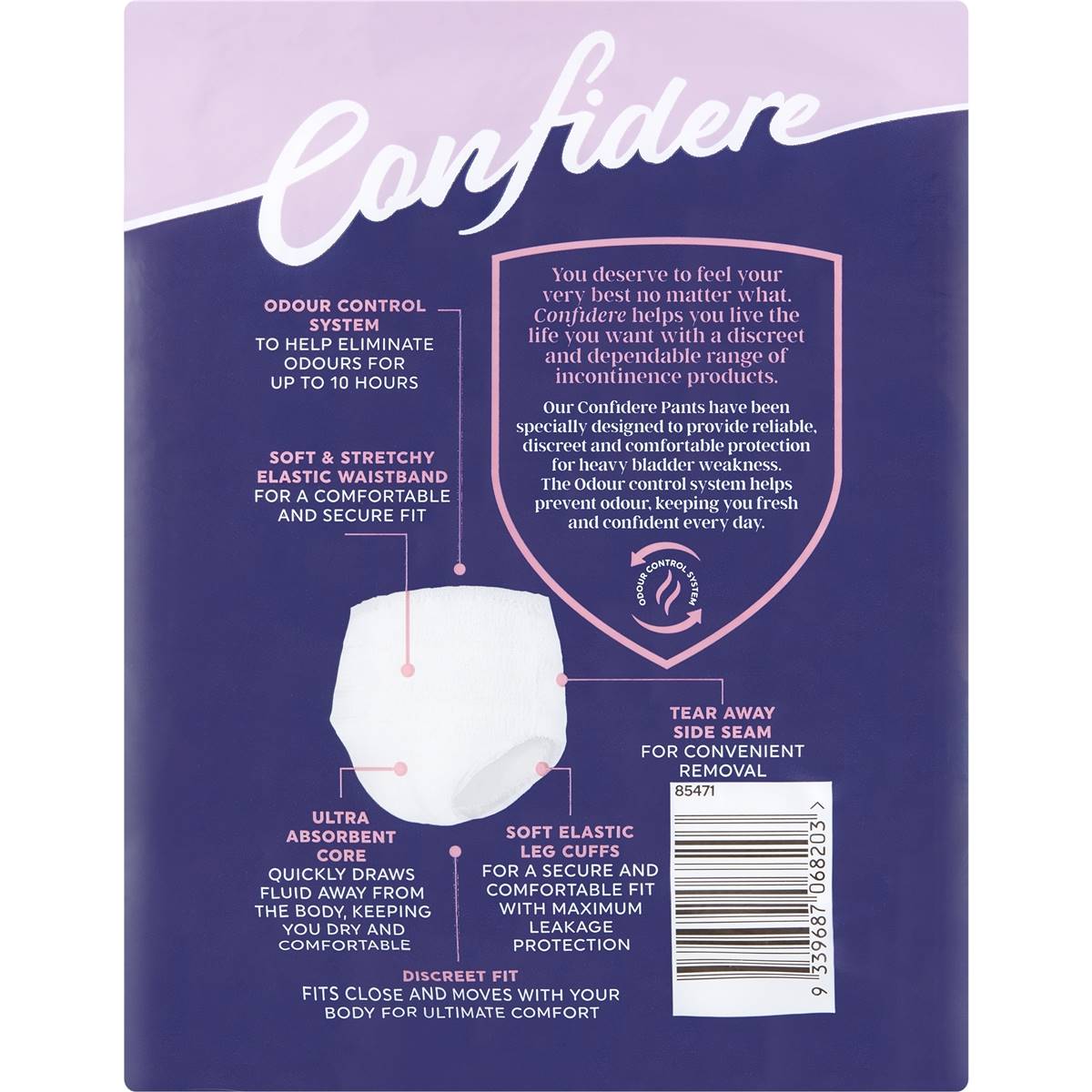 Confidere Incontinence Underwear Pants Womens Medium 8 Pack Woolworths