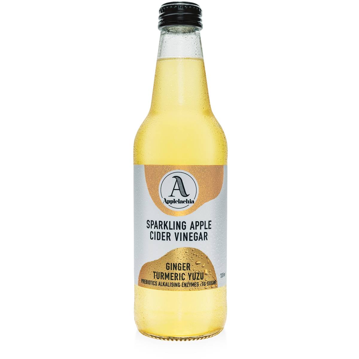 Applelachia Sparkling Apple Cider Vinegar Ginger Tumyuzu 330ml Woolworths