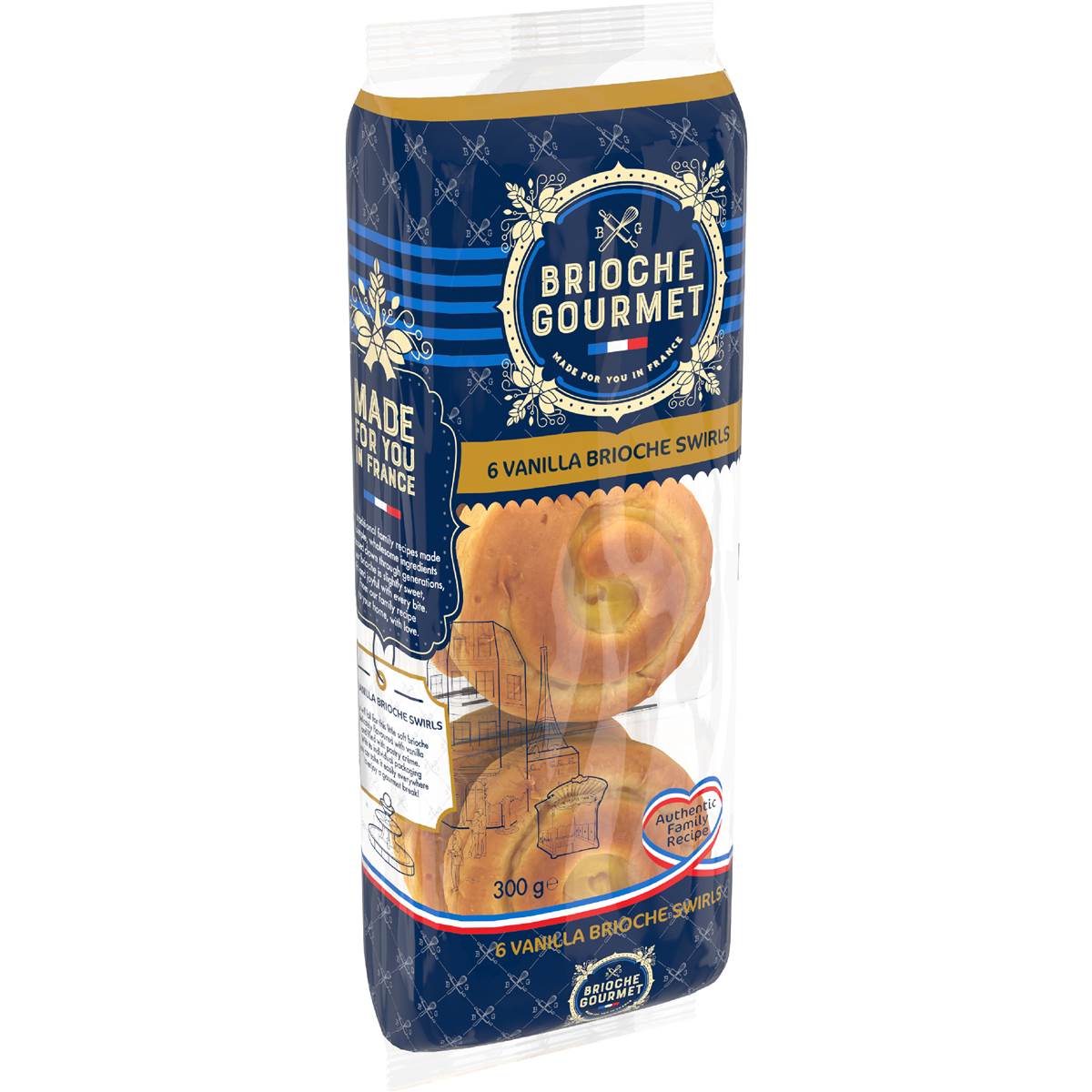 Brioche Gourmet Swirls With Vanilla Crème 6 pack