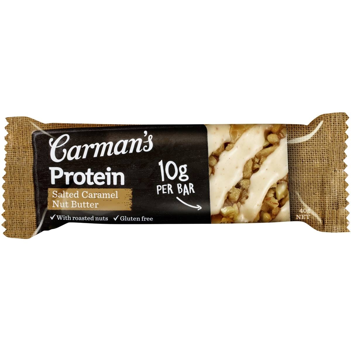Carman's Protein Bars Salted Caramel Nut Butter 5 Pack Woolworths