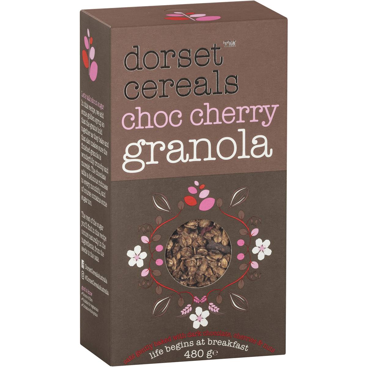 Dorset Chocolate & Cherry Granola 480g Woolworths