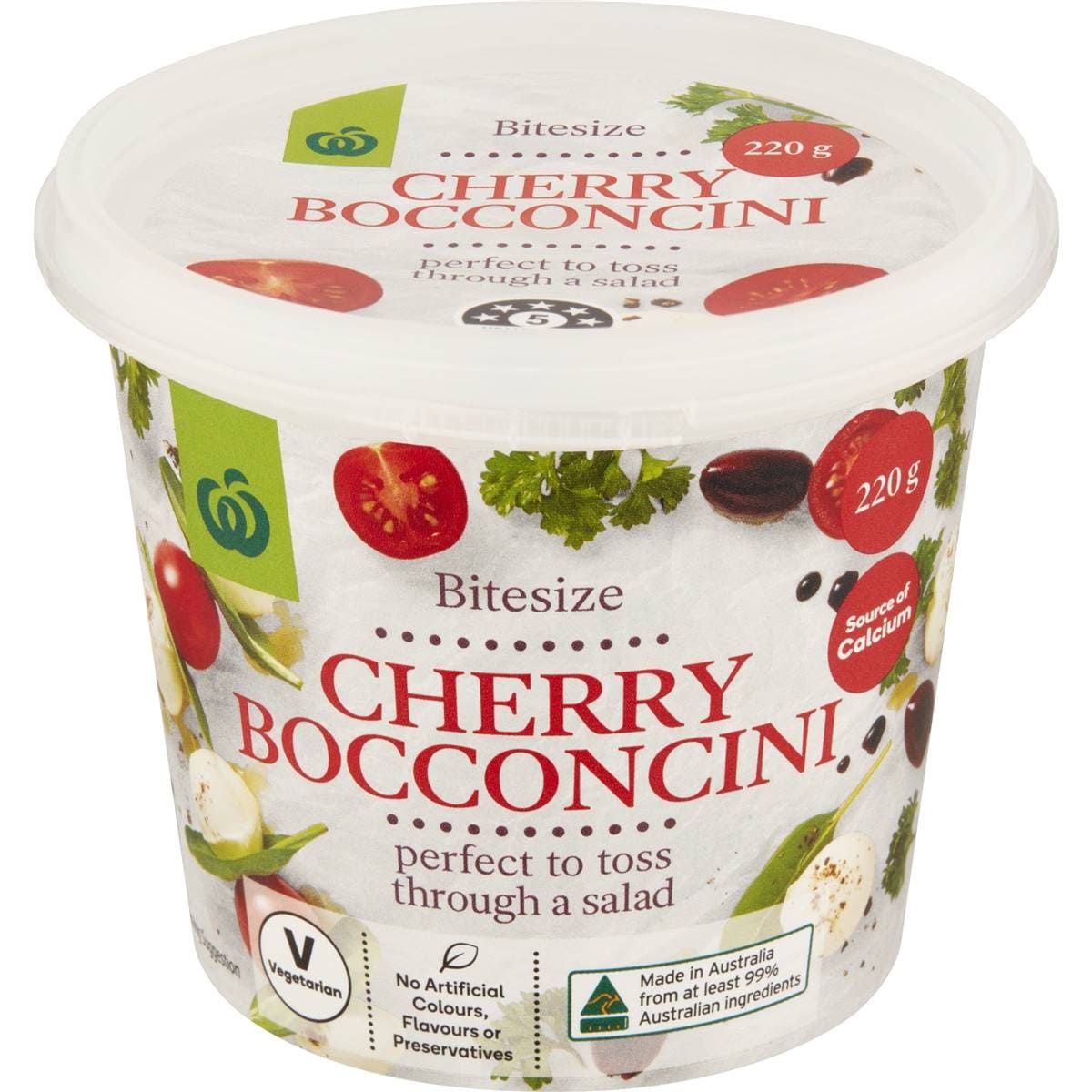 Woolworths Cherry Bocconcini 220g Woolworths