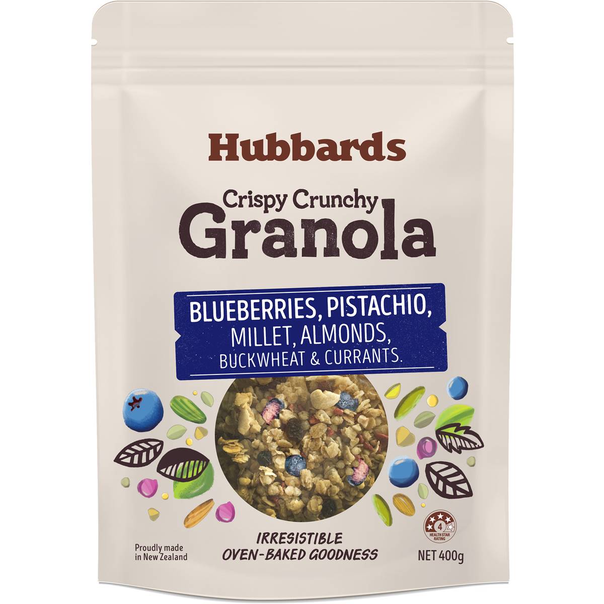 Hubbards Blueberry Pistachio & Millet Granola