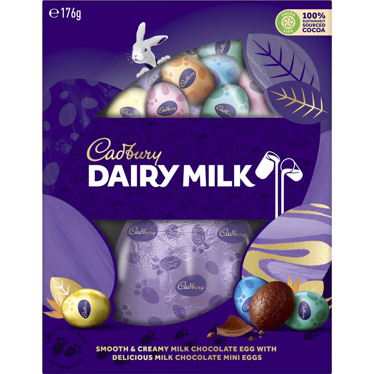 Cadbury Dairy Milk Chocolate Easter Eggs Gift Box 176g Woolworths