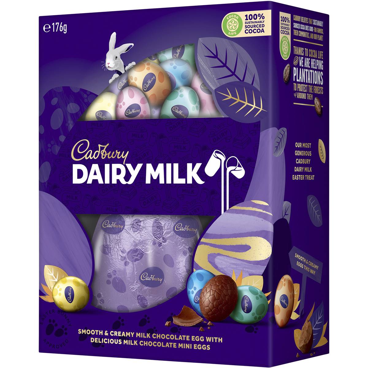Cadbury Dairy Milk Chocolate Easter Eggs Gift Box 176g Woolworths