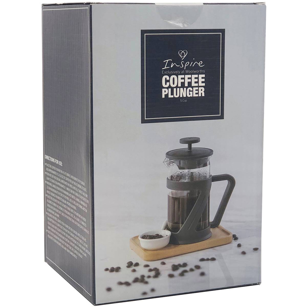 Inspire Coffee Plunger 600ml Woolworths 6362