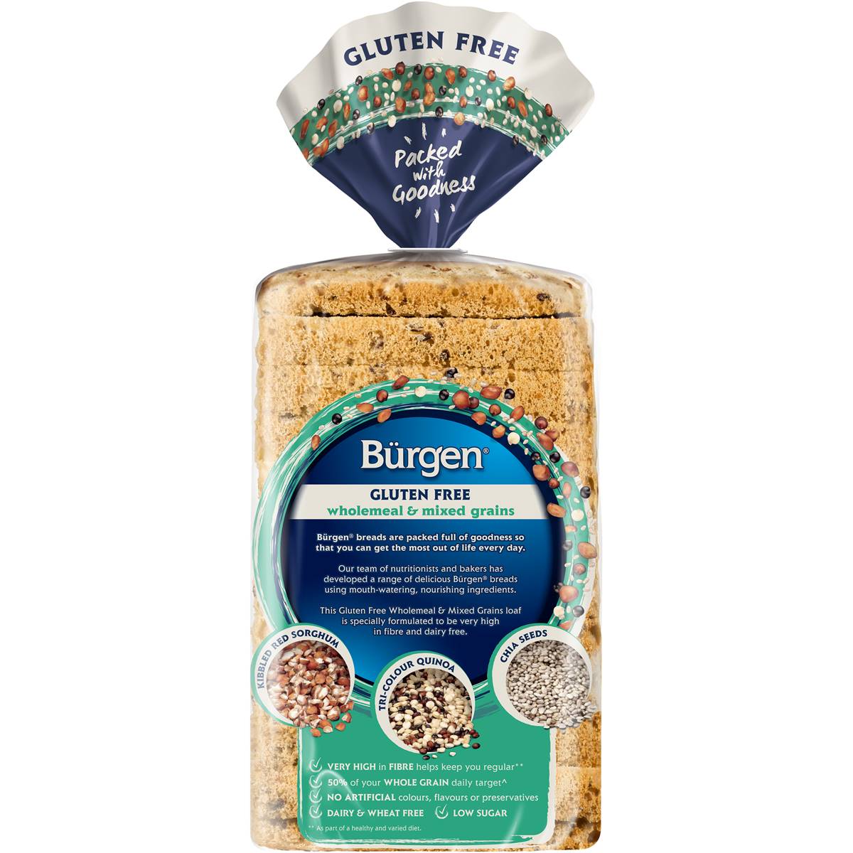 Burgen Gluten Free Wholemeal & Mix Grains Bread 500g Woolworths